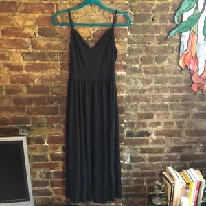 Black midi dress